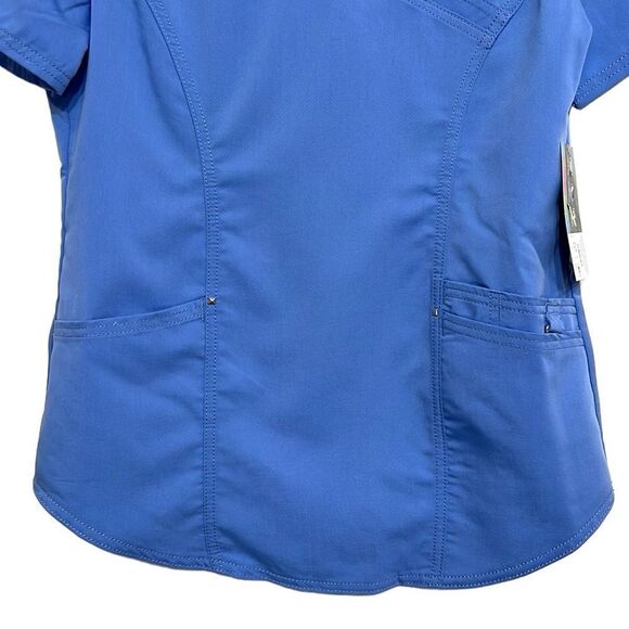 Scrub Tops Woman’s Size XS Bundle of Two Black Blue Antimicrobial ScrubStar - Picture 10 of 15